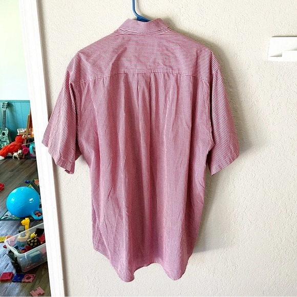 Cinch Men's Shirt XL Red White Gingham Checked Button Down Western Classic - Picture 2 of 8